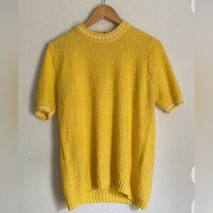 Vintage Yellow Knit Sweater